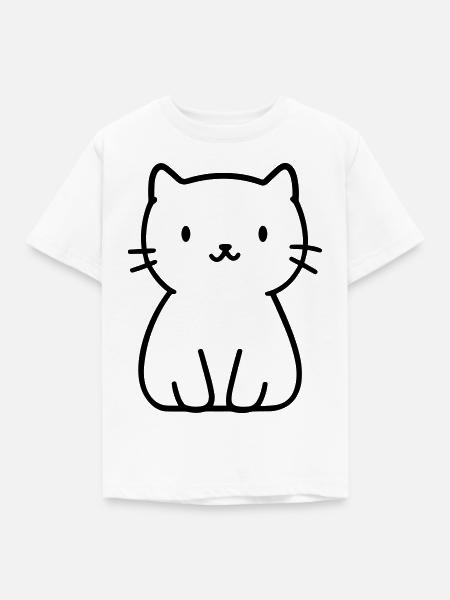 Kätzchen - Kinder T-Shirt - Weiß