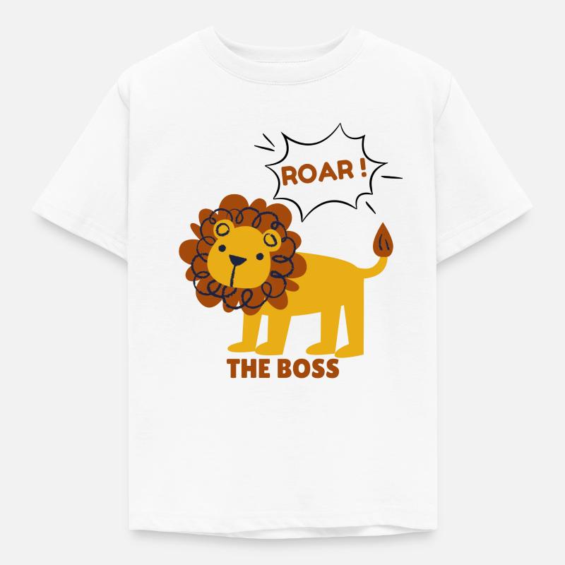 Lion - Kinder T-Shirt - Weiß