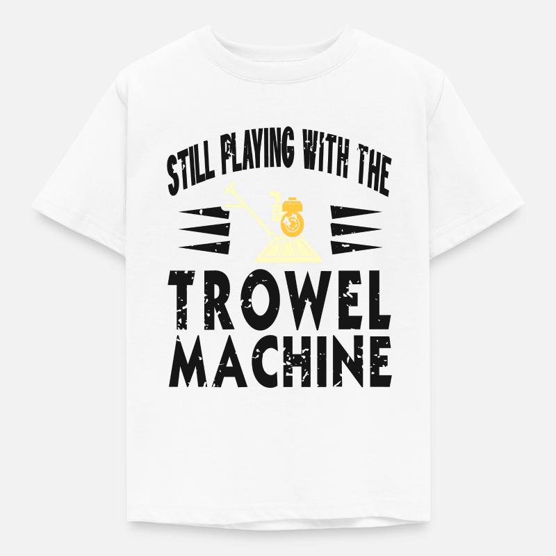 Conception de construction en béton pour les travailleurs de la construction et les chantiers de construction - T-shirt Enfant - blanc