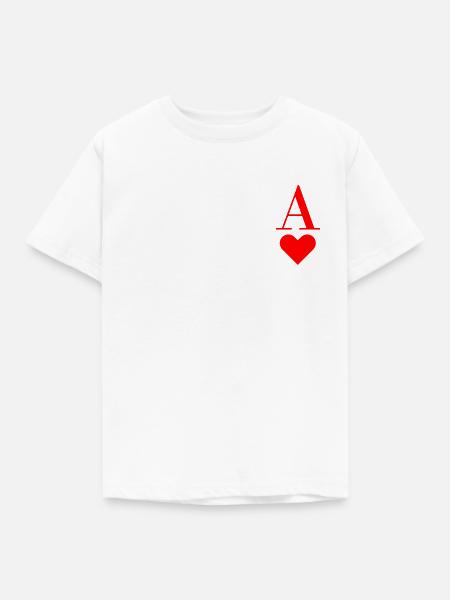 Herz As - Kinder T-Shirt - Weiß