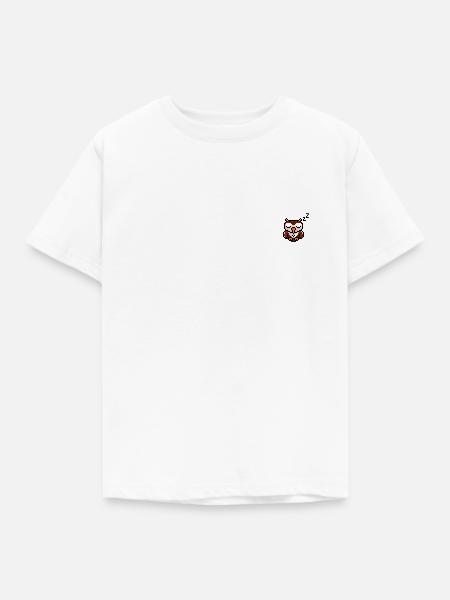 Eule - Kinder T-Shirt - Weiß
