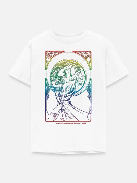Alfons Mucha - Kinder T-Shirt - Weiß