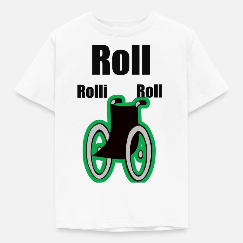 Rollstuhl - Kinder T-Shirt - Weiß