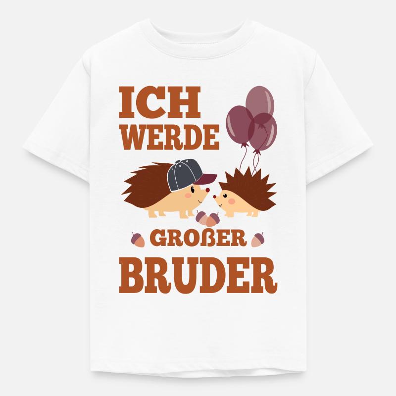 Bruder - Ich werde großer Bruder - Kinder T-Shirt - Weiß