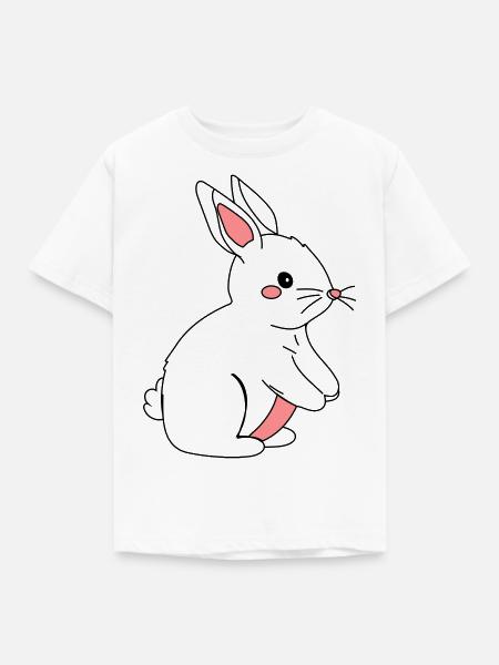 Kaninchen - Kinder T-Shirt - Weiß
