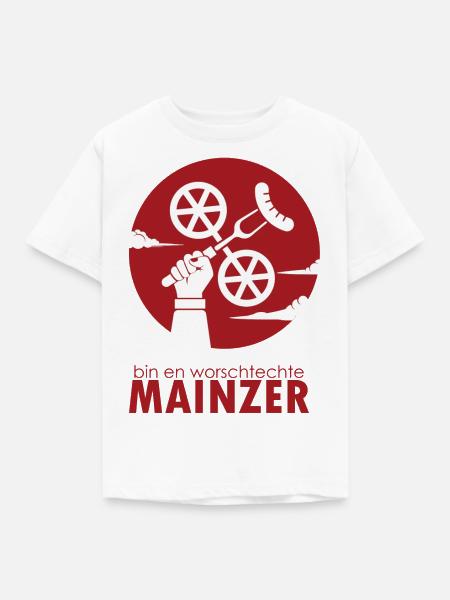 bin en worschtechte Mainzer T-Shirt - Kinder T-Shirt - Weiß