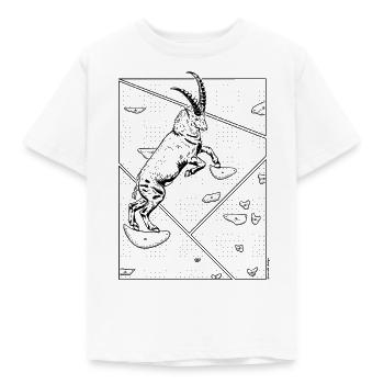 Boulder Capricorn - Black - Kids' T-Shirt - white - Front - AI Model Kid Male (0cm)