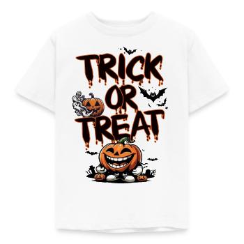 Trick or Treat - Kids' T-Shirt - white - Front - AI Model Kid Male (0cm)