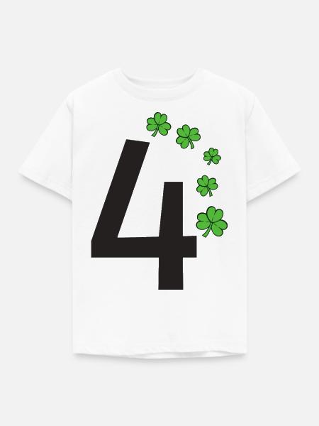 4 - Kinder T-Shirt - Weiß