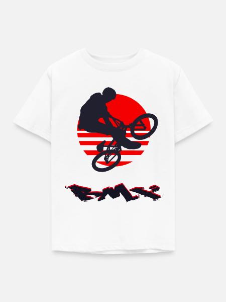 Das BMX - Kinder T-Shirt - Weiß