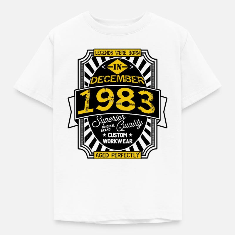 1983 DEZEMBER - Kinder T-Shirt - Weiß