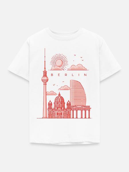 Berline Style - Kinder T-Shirt - Weiß