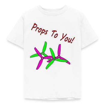 FPV drone, drone shirt. Heli airplane model building - Kids' T-Shirt - white - Front - AI Model Kid Male (0cm)