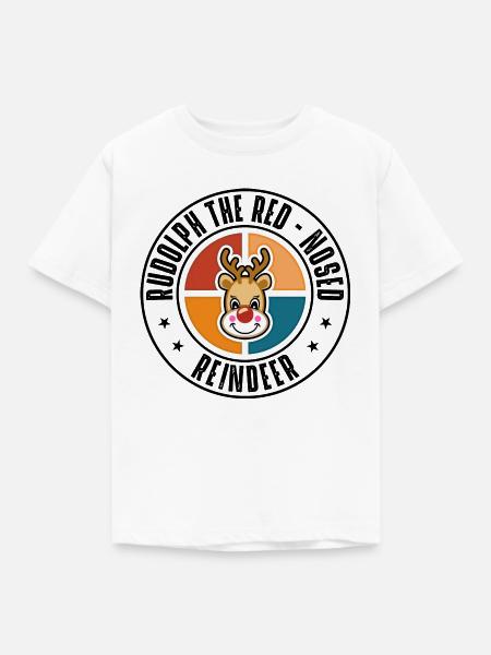 Rudolph - Kinder T-Shirt - Weiß