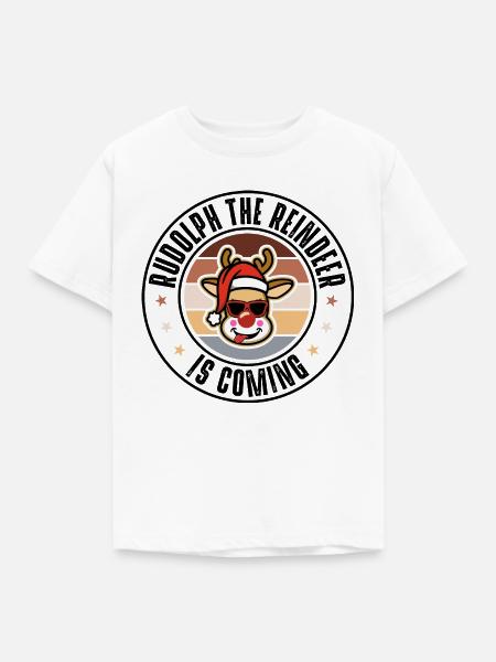 Rudolph - Kinder T-Shirt - Weiß