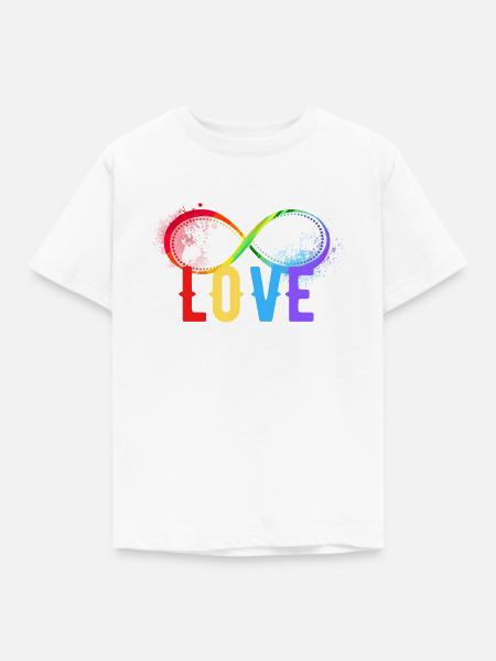 INFINITY LOVE - Kinder T-Shirt - Weiß
