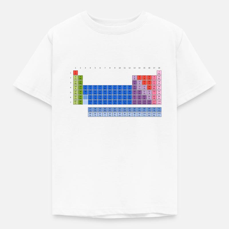 Tableau périodique des éléments (PSE) Tableau - T-shirt Enfant - blanc