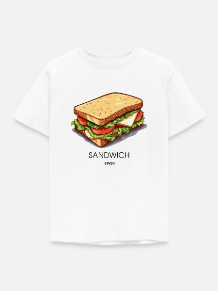 Ein einfaches Sandwich - Kinder T-Shirt - Weiß