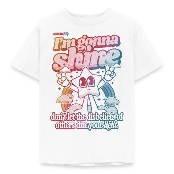 I'm gonna shine - Kids' T-Shirt - white - Front - AI Model Kid Male (0cm)