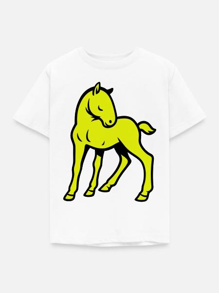 Cute Horse - Kinder T-Shirt - Weiß