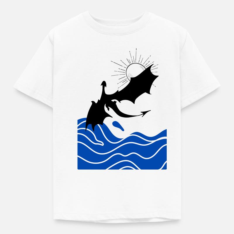 Dragon One - Kinder T-Shirt - Weiß