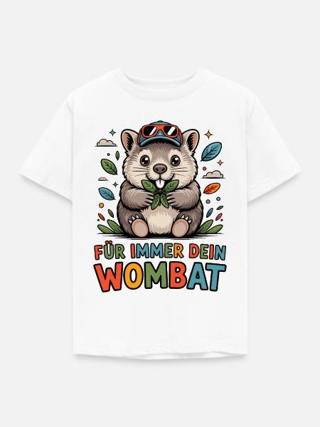 Dein Wombat - Kinder T-Shirt - Weiß