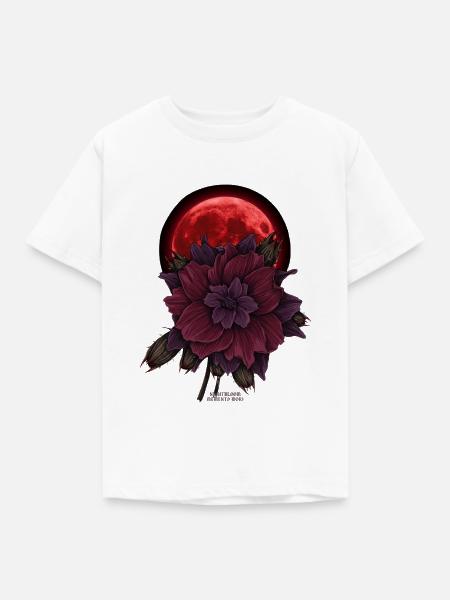 Gotischer Blutmond - Kinder T-Shirt - Weiß