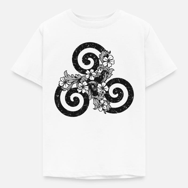 Triskele - Kinder T-Shirt - Weiß
