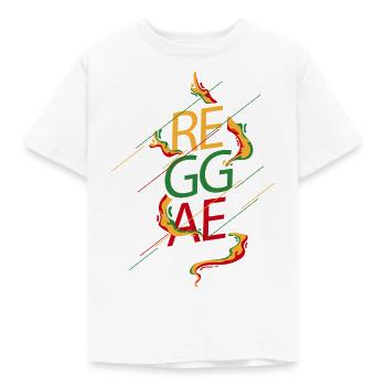 reggae - Kids' T-Shirt - white - Front - AI Model Kid Male (0cm)
