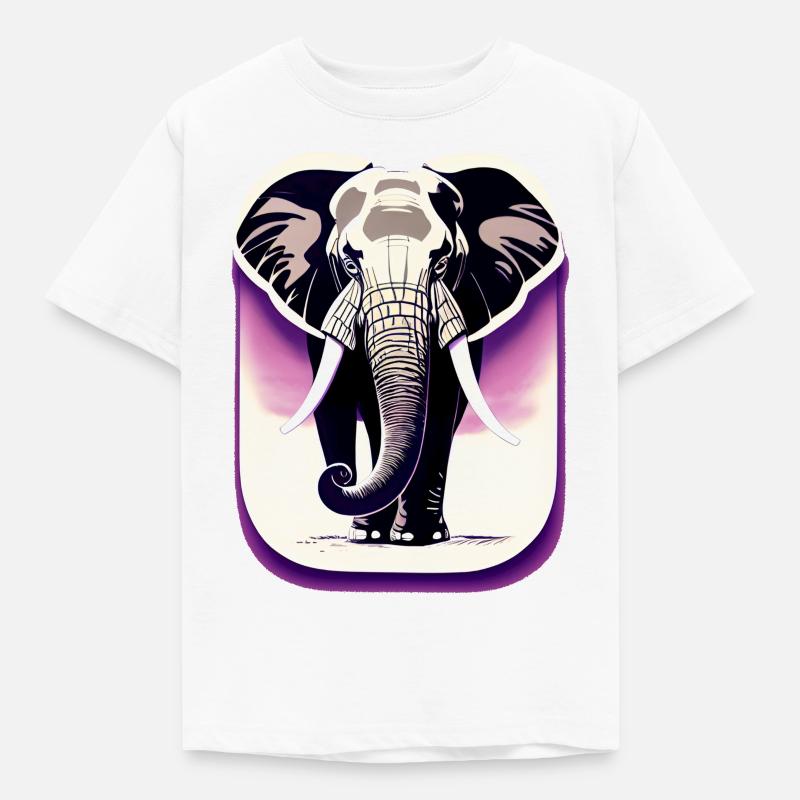 La sagesse éternelle de l’éléphant - T-shirt Enfant - blanc