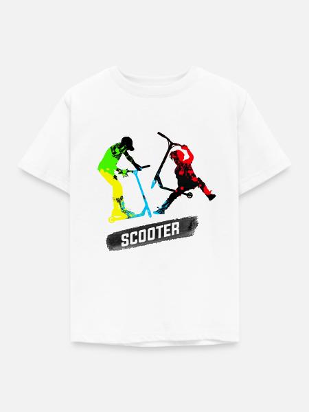 Freestyle-Roller - Kinder T-Shirt - Weiß