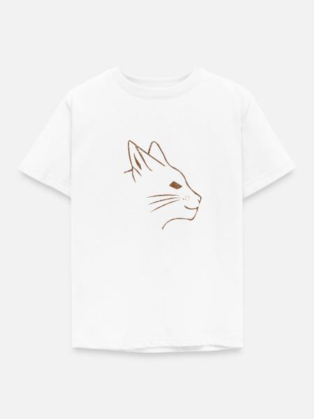 Katzenfreunde Katze - Kinder T-Shirt - Weiß