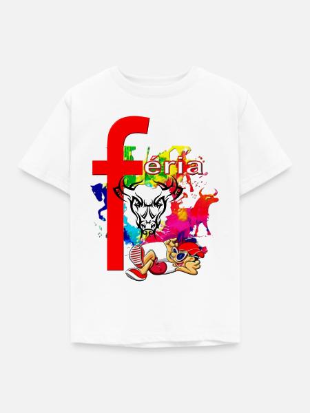 FERIA - Kinder T-Shirt - Weiß