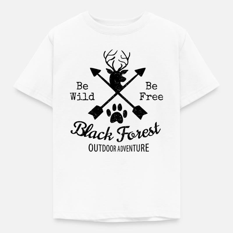 Black Forest - Kinder T-Shirt - Weiß