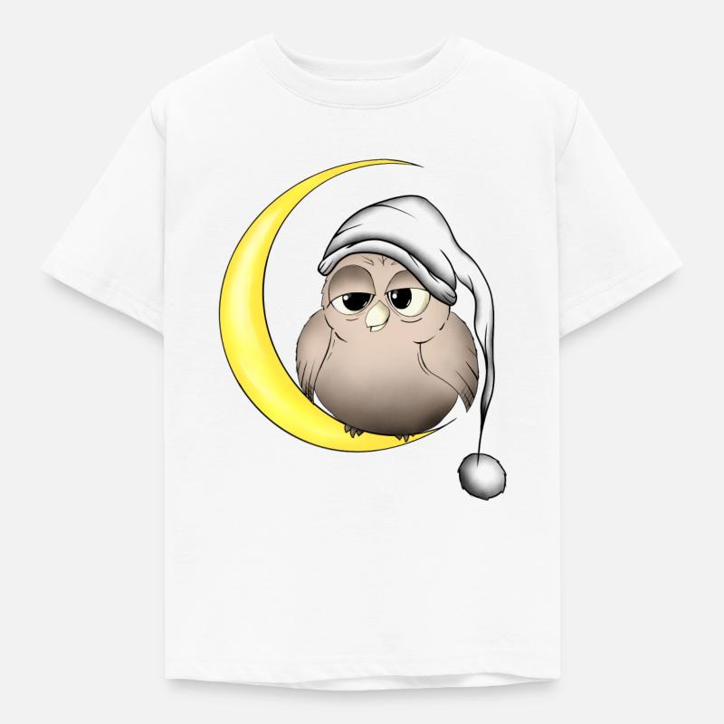 Eule - Kinder T-Shirt - Weiß