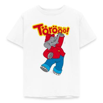 Benjamin Blümchen tanzt und lacht Törööö! - Kinder T-Shirt - Weiß - Vorne - AI Model Kid Male (0cm)
