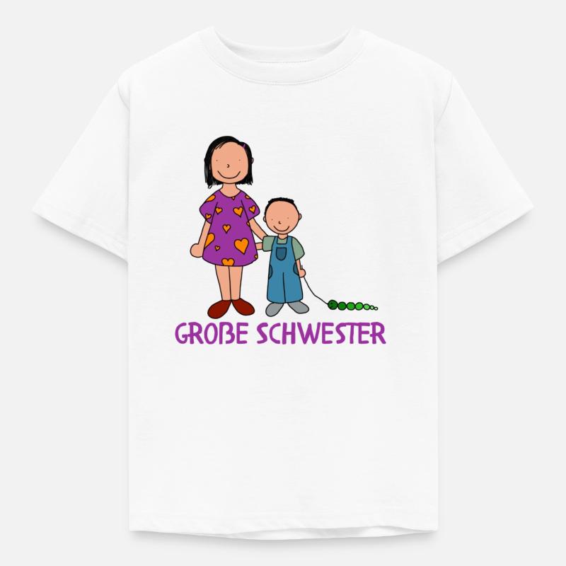 Große Schwester - Kinder T-Shirt - Weiß