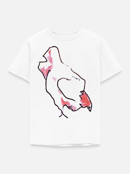 Huhn - Henne - Kinder T-Shirt - Weiß