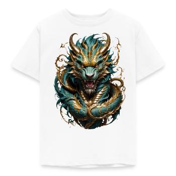 Chinese Dragon - Kids' T-Shirt - white - Front - AI Model Kid Male (0cm)