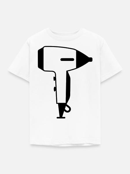 Föhn - Kinder T-Shirt - Weiß