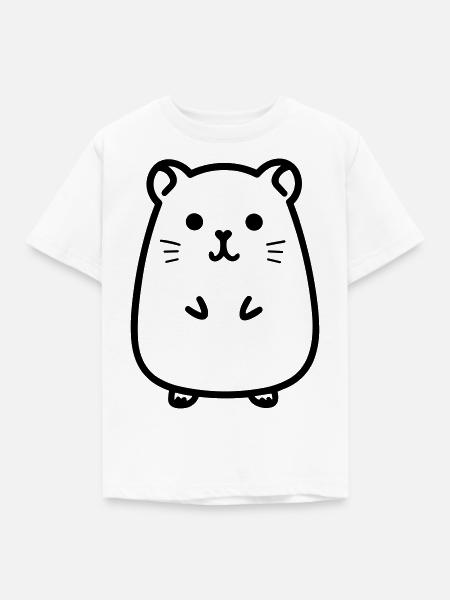 Hamster - Kinder T-Shirt - Weiß