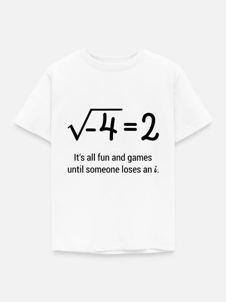 Mathematik Mathe Spruch Student Geschenk - Kinder T-Shirt - Weiß