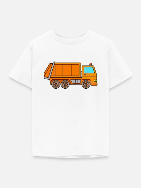 Müllabfuhr - Kinder T-Shirt - Weiß