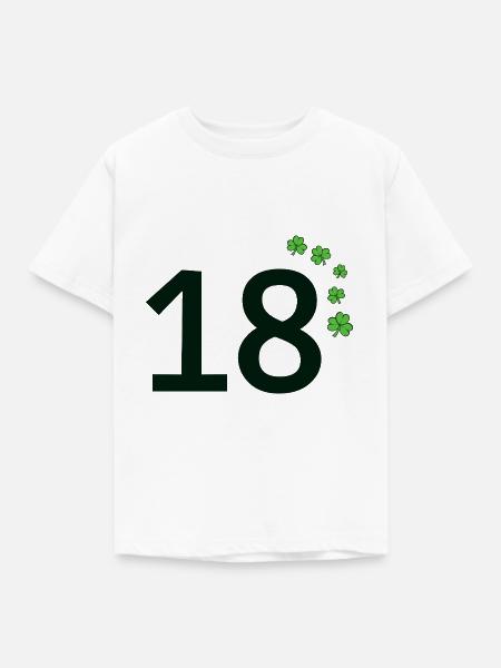 18 - Kinder T-Shirt - Weiß