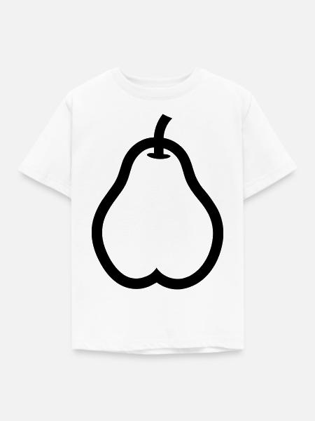 Birne - Kinder T-Shirt - Weiß