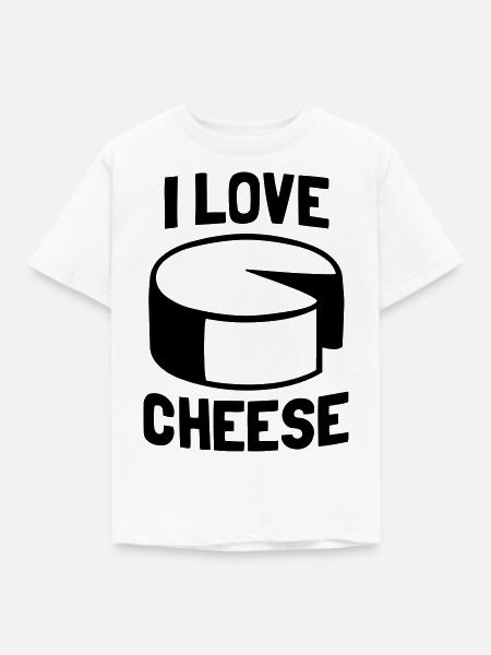 Cheese - Kinder T-Shirt - Weiß