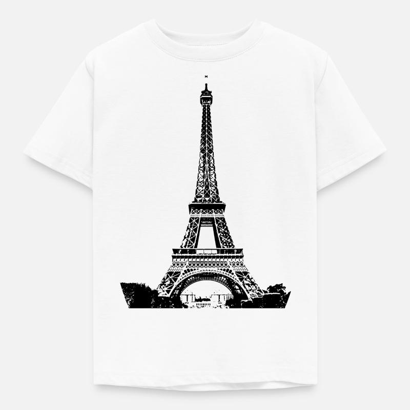 tour Eiffel - T-shirt Enfant - blanc