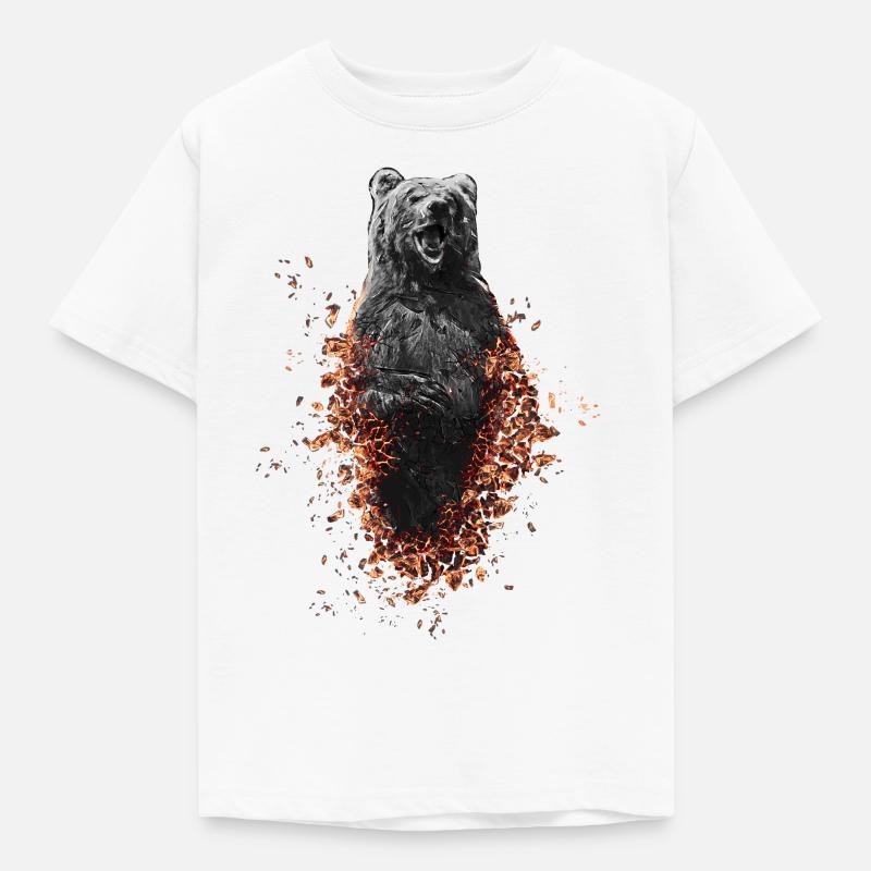 Bär - Kinder T-Shirt - Weiß