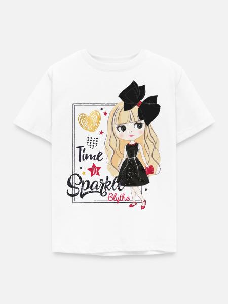 Blythe Puppe Time To Sparkle - Kinder T-Shirt - Weiß