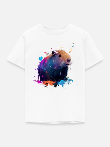 Wasserschwein - Kinder T-Shirt - Weiß